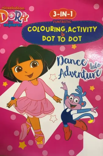 Dora colouring activity & dot to dot 