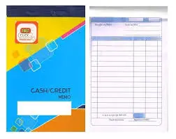 Cash memo book 1to100