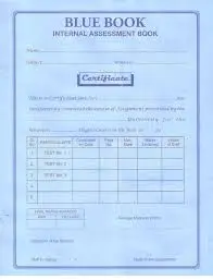 Blue book internal assessent book 