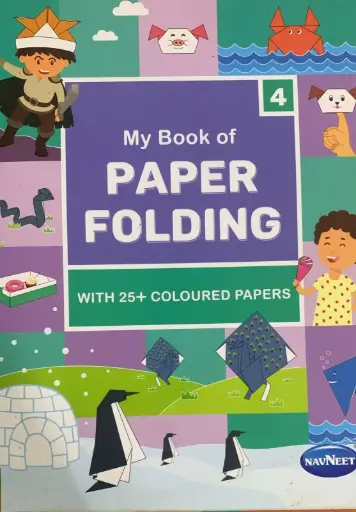 Paper folding coloured book