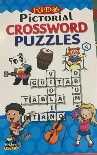 Pictorial cross word puzzles book
