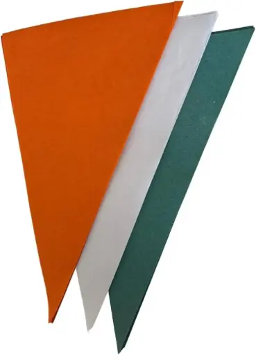 Indian tricolour flag paper 