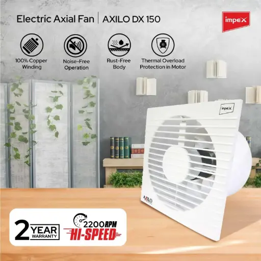 IMPEX ELECTRICAL AXIAL FAN AXILO DX 150 