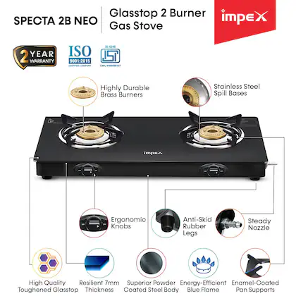 IMPEX SS GAS STOVE ENLIGHT 2B 