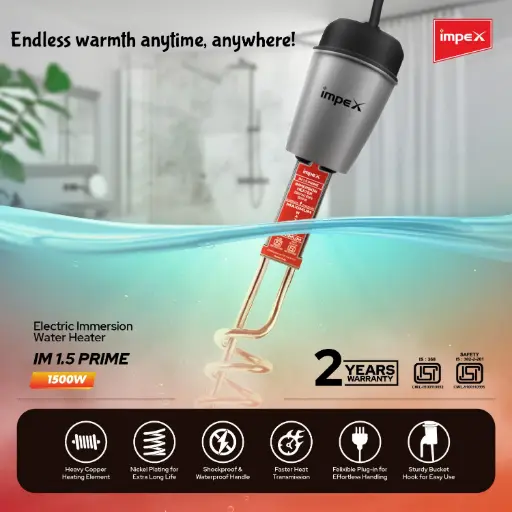 IMPEX IMMERSION WATER HEATER IM 1.5 PRIME 
