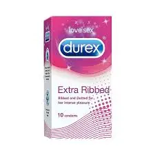 Durex Extra Ribbed Condoms 10 pcs