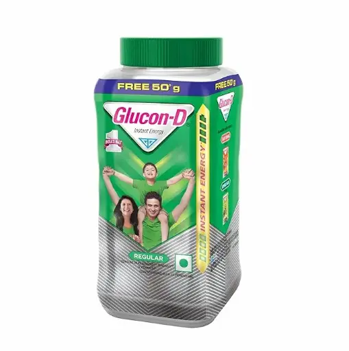 Glucon-D Regular Glucose Powder - Jar (Extra 50 gms Free)250 gms