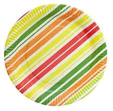 Origami Printed Party Paper Plates 12pc