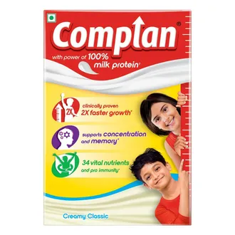 Complan Creamy Classic Nutritious Health Drink With 100% Milk Protein - Refill Pack 500 gms