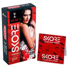 Skore Not Out Climax Delay with Raised Dotted Condoms 10 pcs