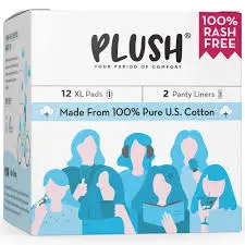 Plush Sanitary Pads - XL 12 pcs