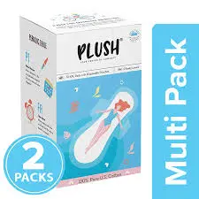 Plush Sanitary Pads with Pouches - XXL 10 pcs