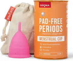 Sirona Reusable Medium Menstrual Cup 1 pc