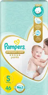 Pampers Premium Care Pants (S) 46 count
