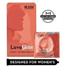 Plush Love Glove Multi Textured Condoms 10 Pcs