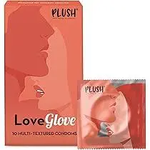 Plush Love Glove Super Dotted Condoms 10 Pcs