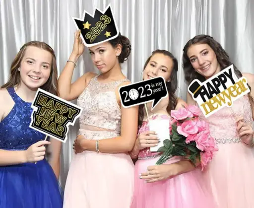 New Year Eve Party Photo booth Props 12 pcs