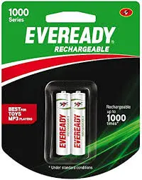 Eveready BP2 600 NIMH Rechargeable AAA Battery2 pcs