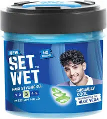 Set Wet Cool Hold Hair Gel - Jar 250 Ml